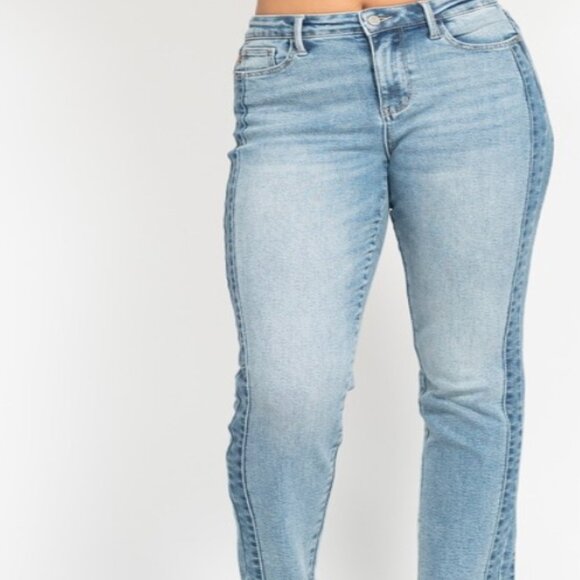 #10 JUDY BLUE SIDE PANEL SLIM FIT - Picture 2 of 3